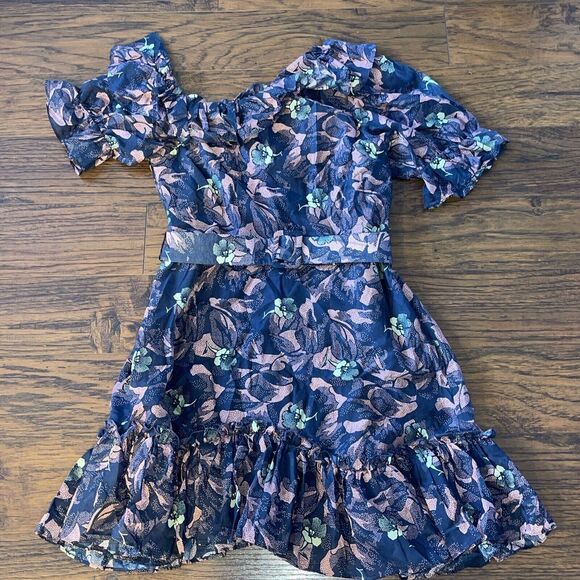 Ted Baker London Hazpin Asymmetric One-Shoulder Dress Size US 10 (9) - Picture 5 of 7